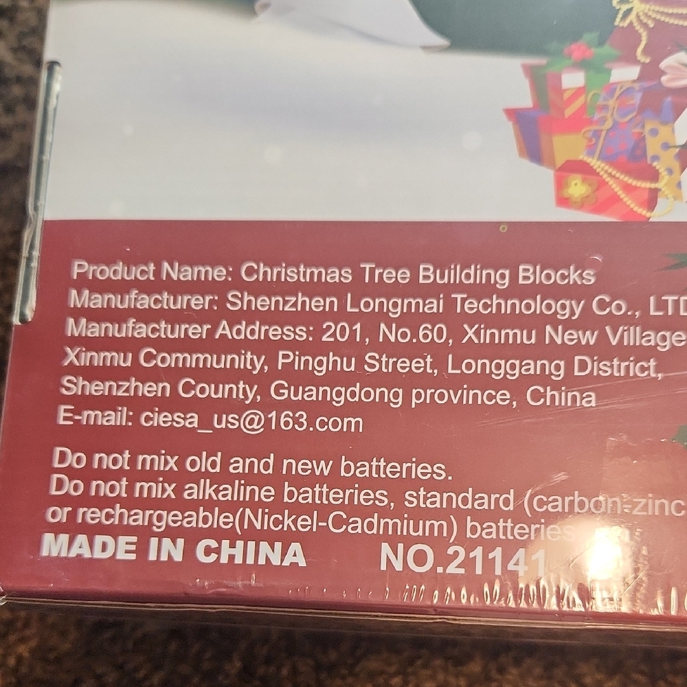 Advent Calendar Christmas Tree Building Blocks Set Count Down To Christmas - Picture 6 of 8